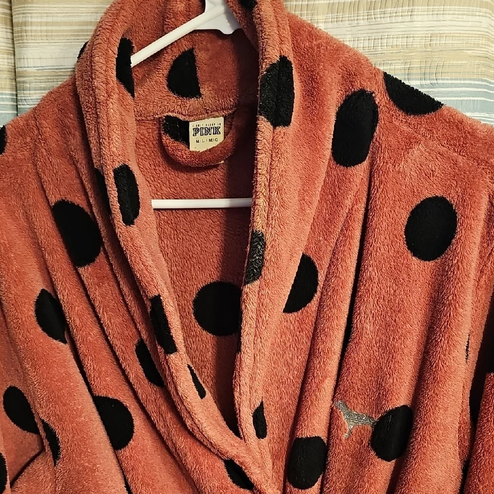 PINK Victoria's Secret Coral and Black Robe
